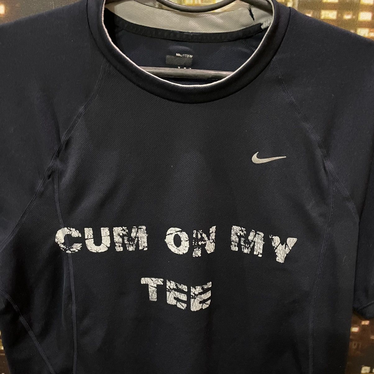 Vintage Vintage 90s Nike Graphic Tee Streetwear Skate Y2K Cropped M Size US M / EU 48-50 / 2 - 5 Thumbnail