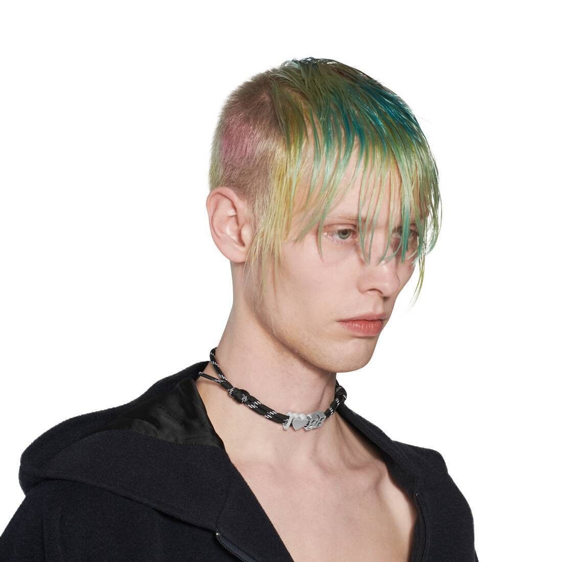Balenciaga o1bcso1str1125 Size: OS / I <3 BB Choker in Black/Silver Size ONE SIZE - 3 Thumbnail