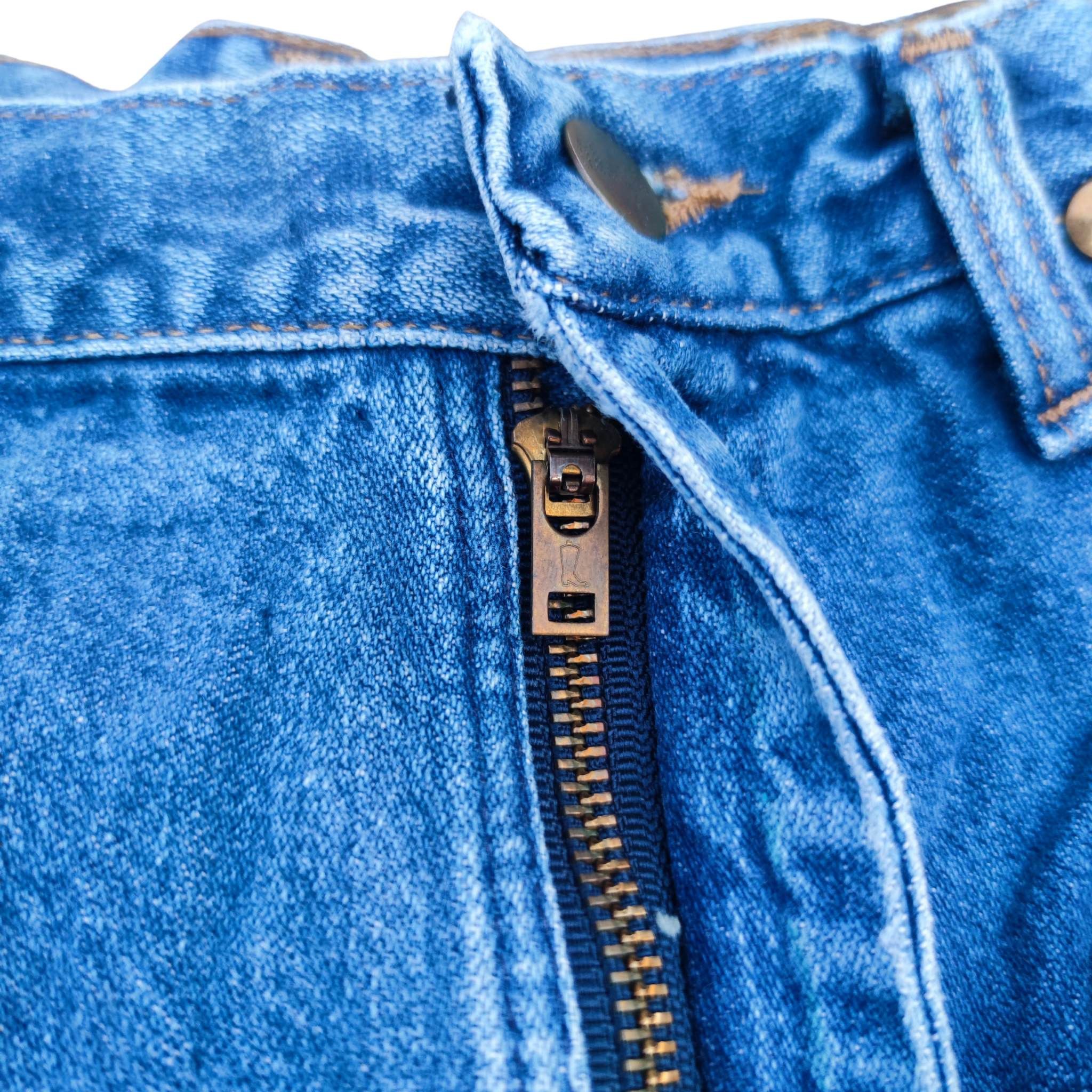 Vintage × Wrangler Wrangler Blue Denim Jeans Straight Leg Made in USA 26 x 32.5 Size US 26 / EU 42 - 6 Thumbnail