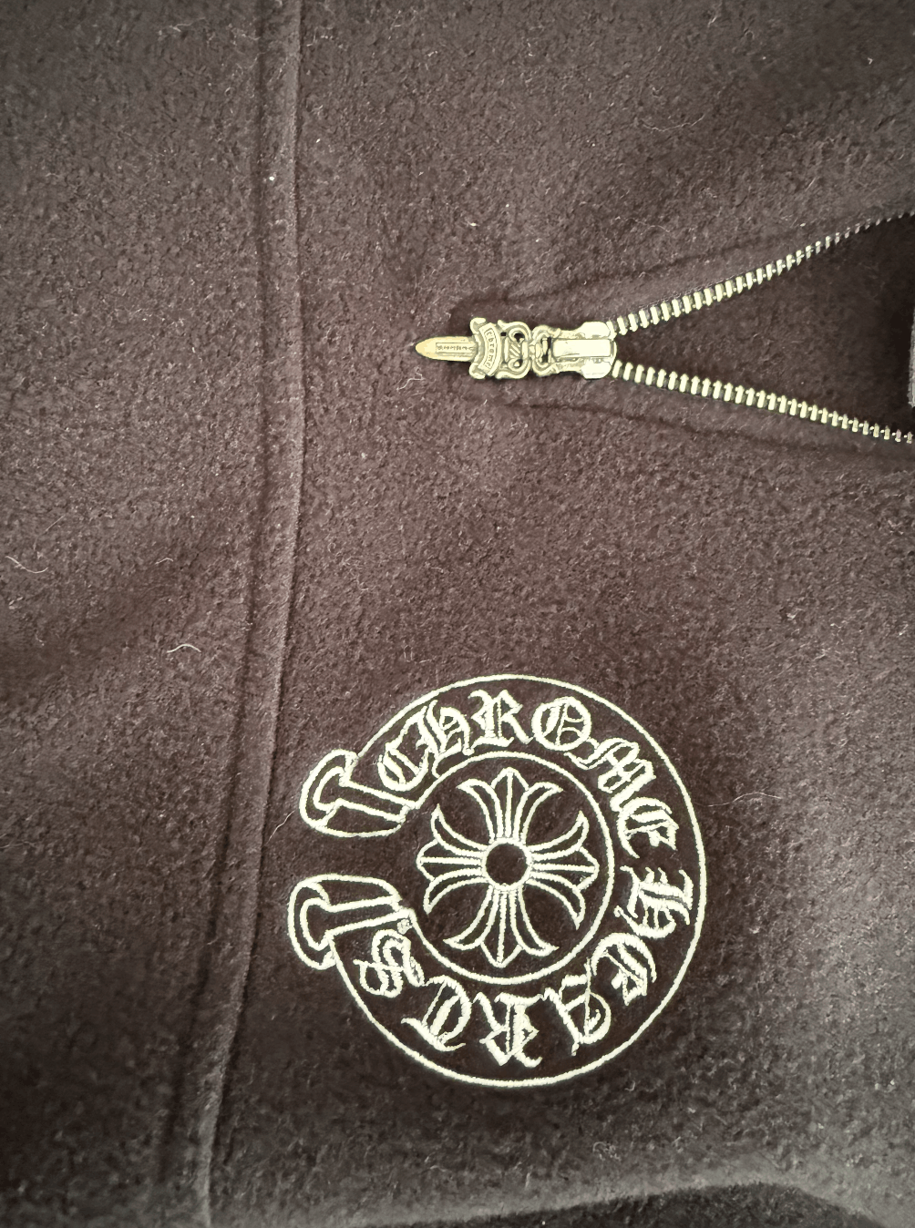 Chrome Hearts Chrome Hearts Fleece Horseshoe Logo Half Zip Sweatshirt Size US M / EU 48-50 / 2 - 5 Thumbnail