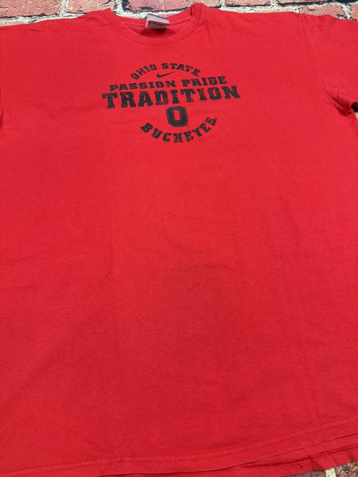 Nike Y2K Nike Center Swoosh Ohio State Buckeyes Double Sided Ter Size US XXL / EU 58 / 5 - 9 Thumbnail