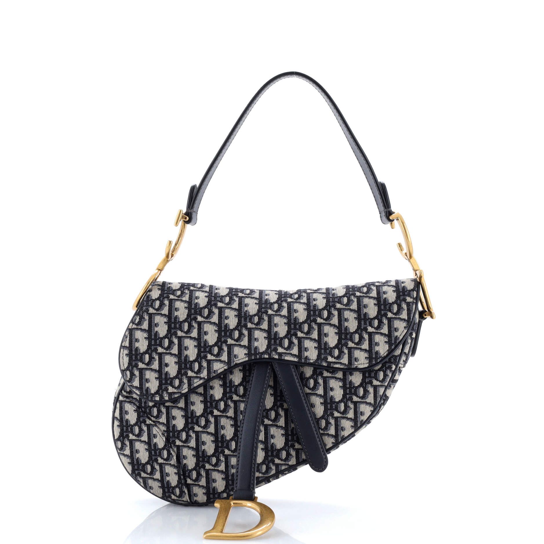 Dior Saddle Handbag Oblique Canvas Medium Size ONE SIZE - 1 Thumbnail