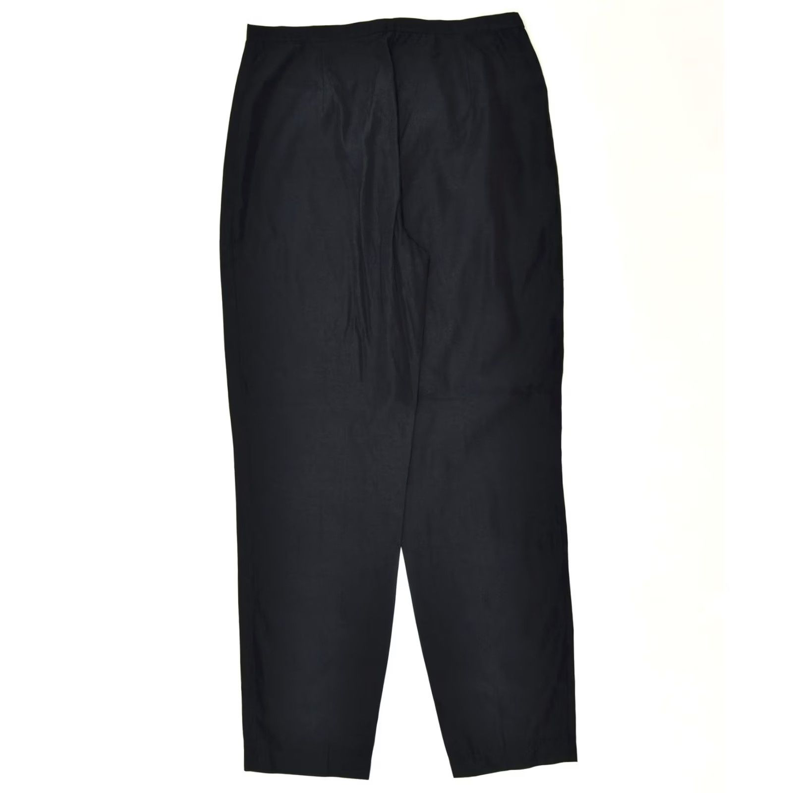 Vintage VINTAGE L'ALTRA MODA Womens Pegged Suit Trousers Black Acrylic W30 L28 IT 46 Large Size 36" / US 14 / IT 50 - 2 Thumbnail