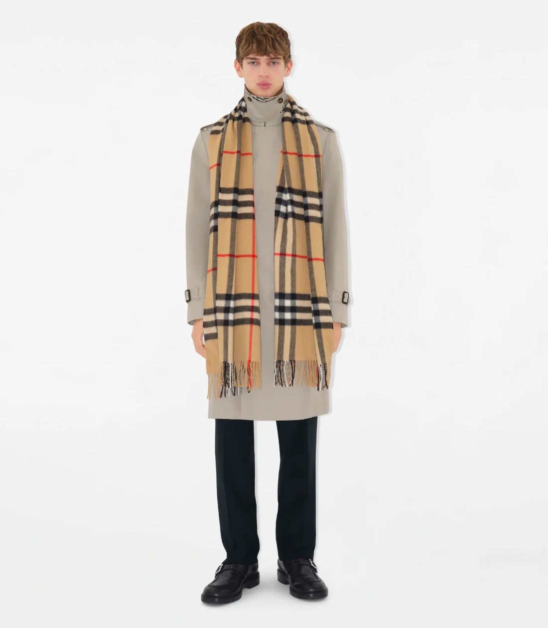 Burberry Burberry Wide Check Cashmere Scarf NEW 750$ Size ONE SIZE - 5 Thumbnail