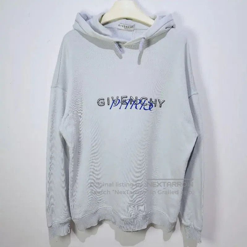 Givenchy Givenchy Light Blue Cotton Women's Hoodie . Size XS / US 0-2 / IT 36-38 - 1 Thumbnail