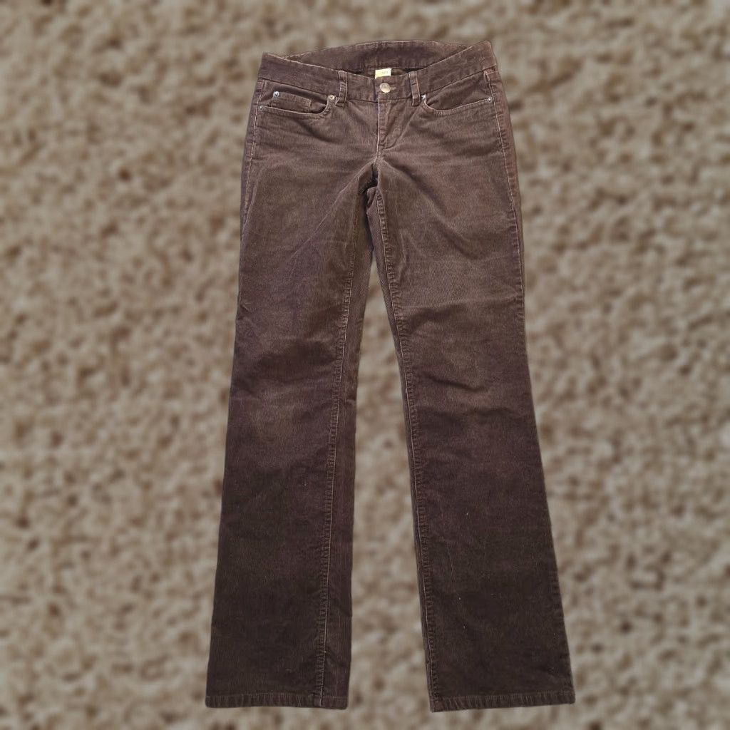 J.Crew J.CREW Pants Womens Size 28 Brown Corduroy Favorite Fit Slim Straight Capsule Size 28" / US 6 / IT 42 - 1 Thumbnail