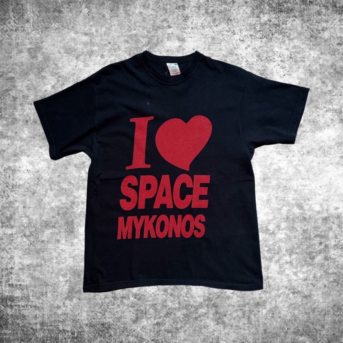 Fruit Of The Loom Vintage 90’s Screen Stars I Love Space Mykonos T-Shirt Size M / US 6-8 / IT 42-44 - 1 Thumbnail