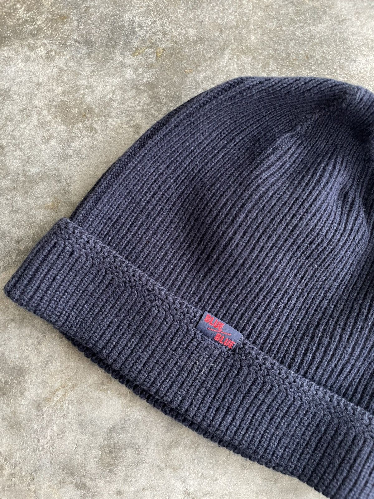 Blue Blue Japan × Japanese Brand × Vintage VTG Blue Blue Indigo Beanie Size ONE SIZE - 2 Thumbnail