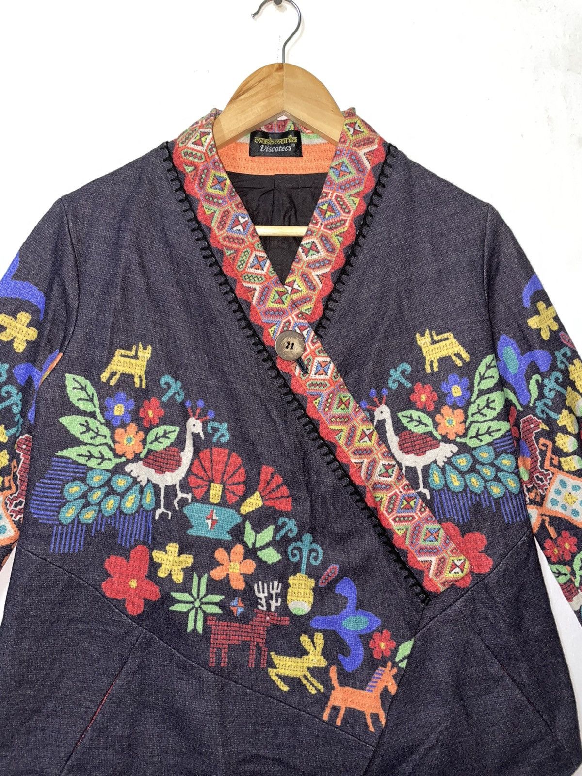 Japanese Brand Mashmania blazer Japanese Motif Embroidery Size M / US 6-8 / IT 42-44 - 3 Thumbnail