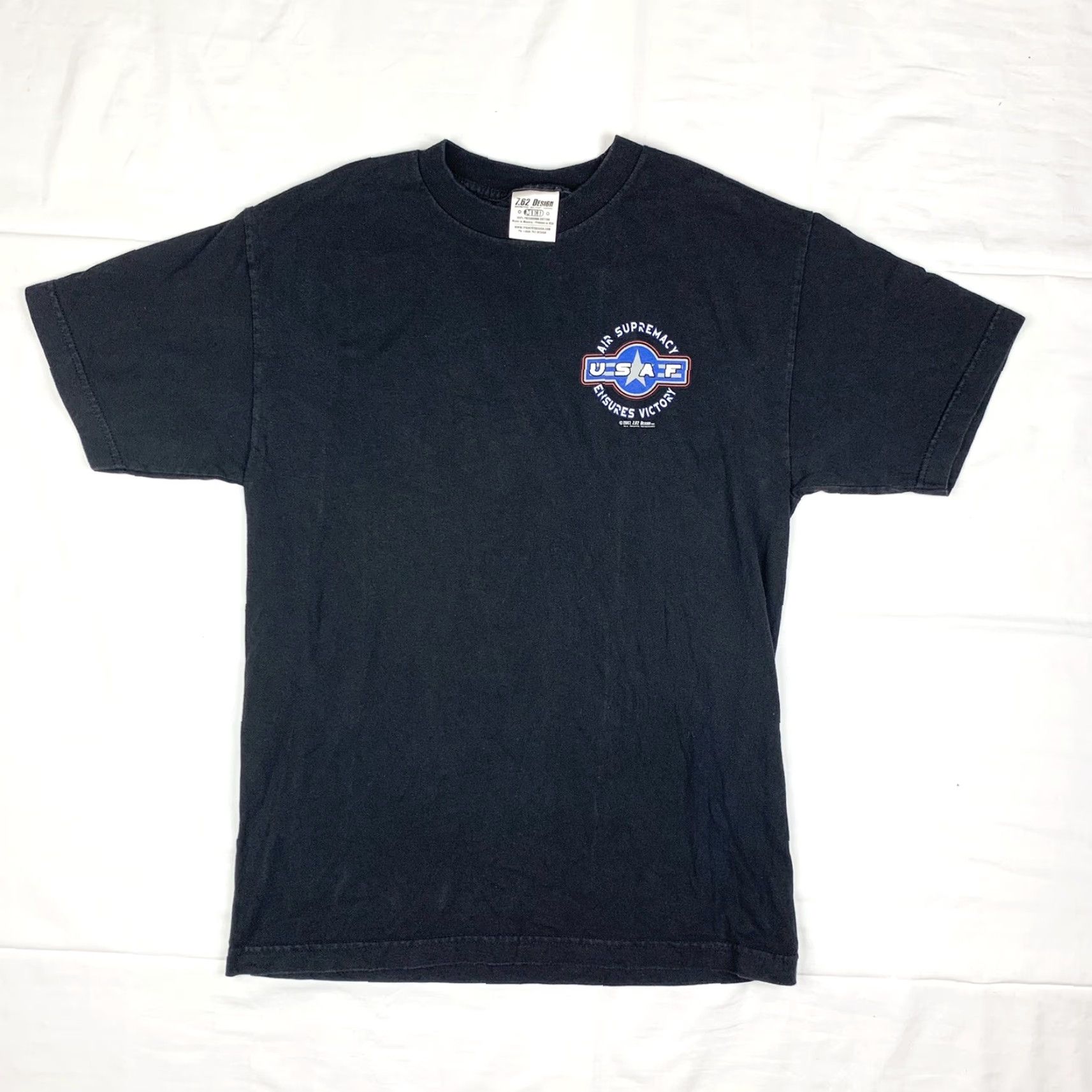 Vintage VINTAGE United States Air Force T Shirt Mens Adult Medium Black Military Eagle 2007 US Air Force Tee Size US M / EU 48-50 / 2 - 2 Thumbnail