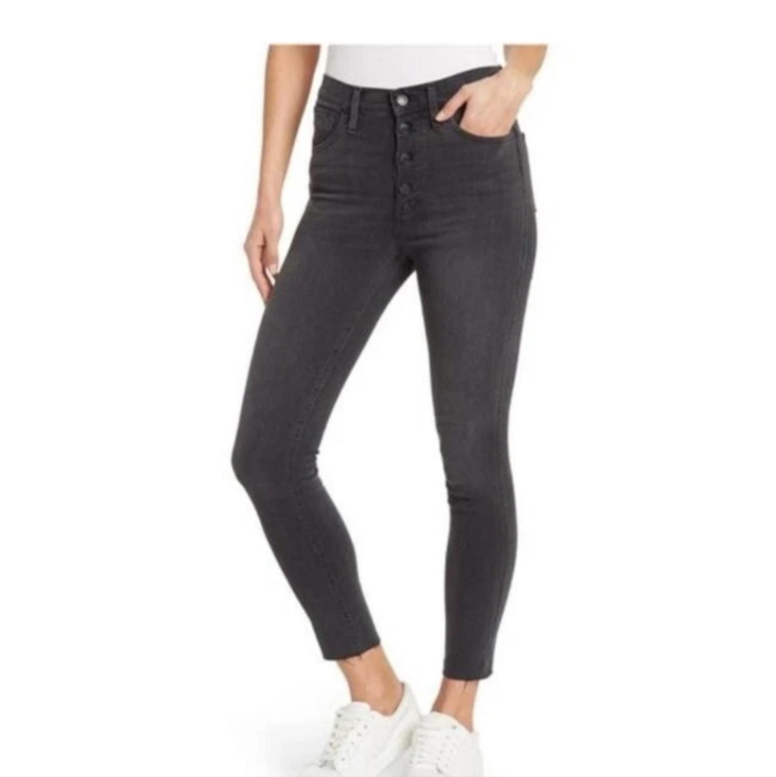 Madewell Madewell 10" High Rise Button Front Skinny Jeans Size 32" / US 10 / IT 46 - 1 Thumbnail