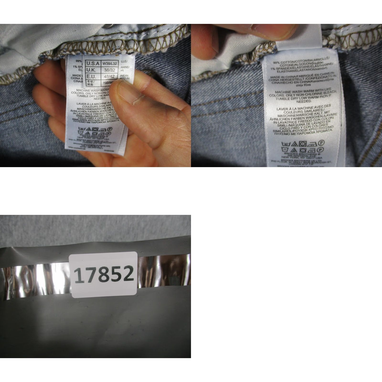 Brooks Brothers Brooks Brothers Jeans Straight Fit Mens 38x32 Blue Medium Wash Denim Stretch Distressed? Pockets Zip Fly Waist 36 Leather Patch 5-Pocket Size US 38 / EU 54 - 9 Thumbnail