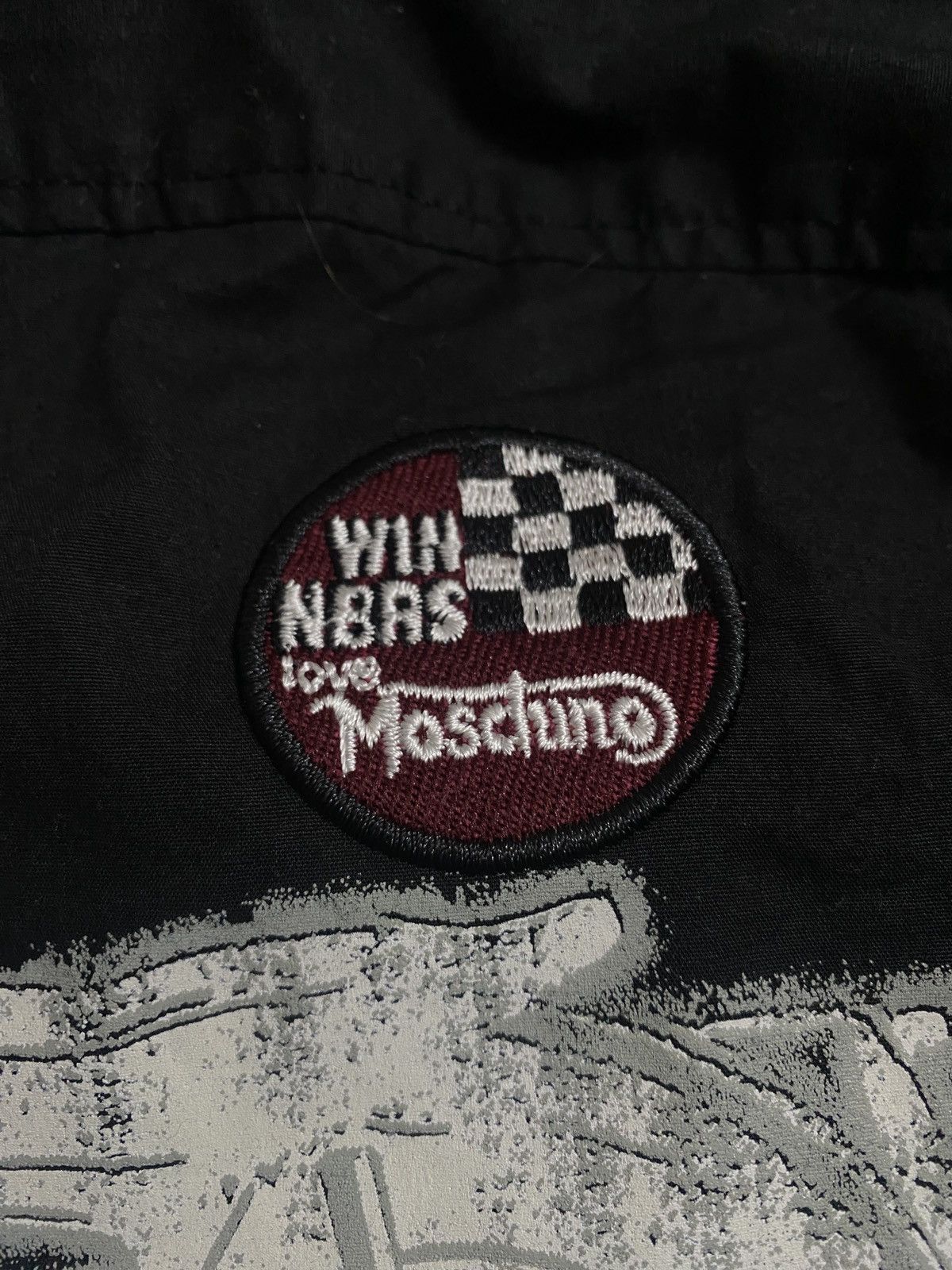 Moschino Moschino love motor racing glory day rare shirt button up Size US L / EU 52-54 / 3 - 6 Thumbnail