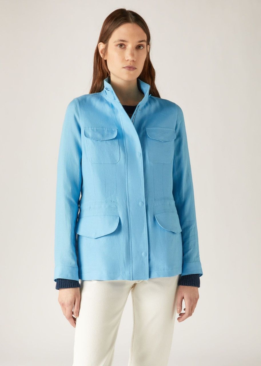 Loro Piana o1srvl11e0424 Jacket in Blue Size M / US 6-8 / IT 42-44 - 2 Thumbnail
