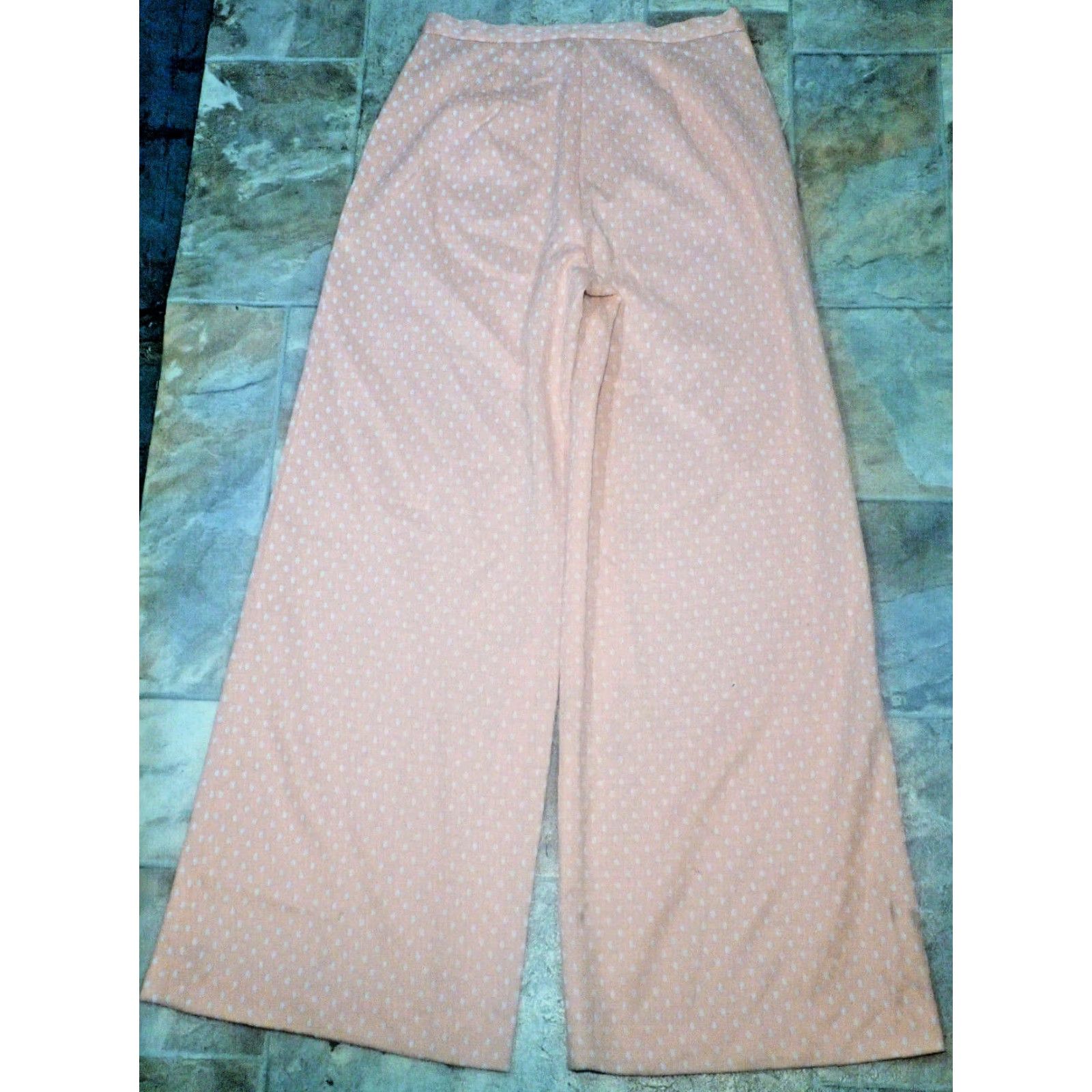 Bell VINTAGE Custom 1970s Womens Hippie Wide Leg Bell Bottom 27X28 Poly Pants Boho Womens Size 27" / US 4 / IT 40 - 2 Thumbnail