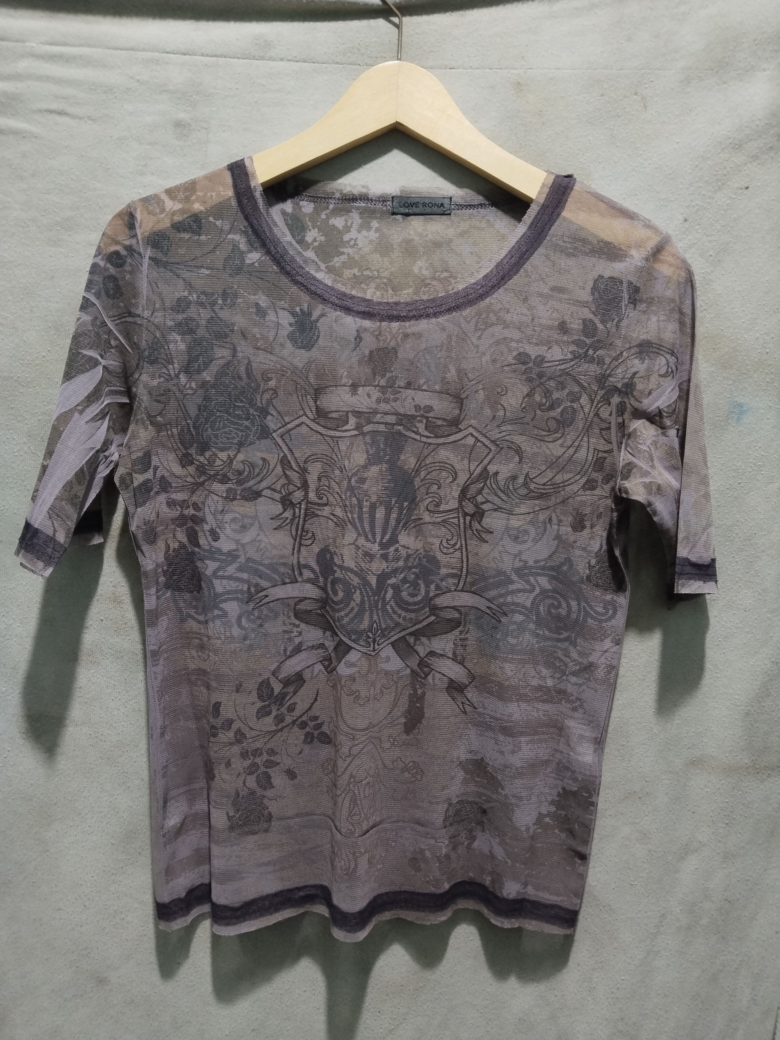 Jean Paul Gaultier Love rona shield tattoos mesh shirt Size US M / EU 48-50 / 2 - 1 Thumbnail