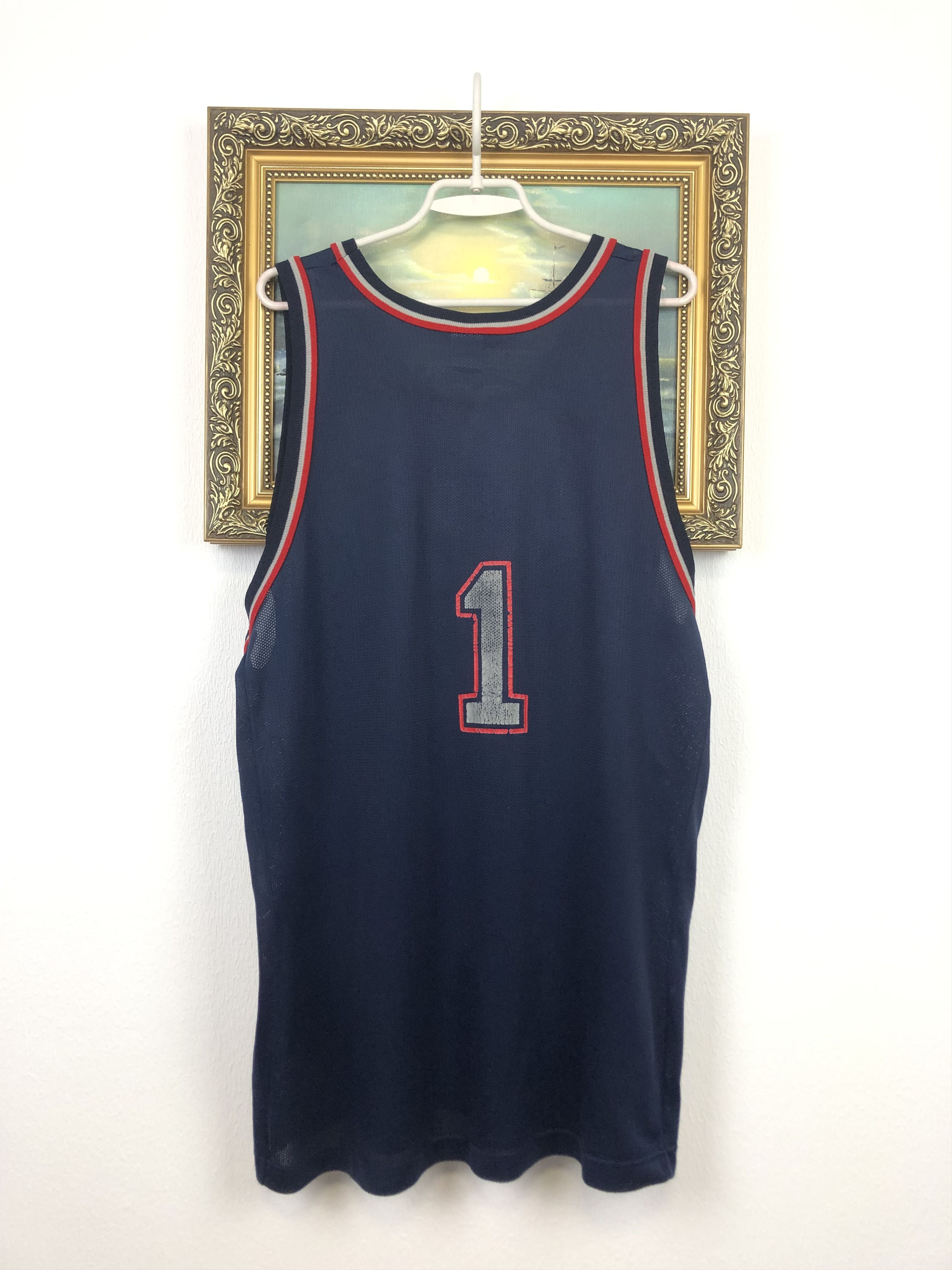 Champion Vintage Champion New Jersey Nets NBA Jersey 1 Shirt Size US XXL / EU 58 / 5 - 12 Thumbnail