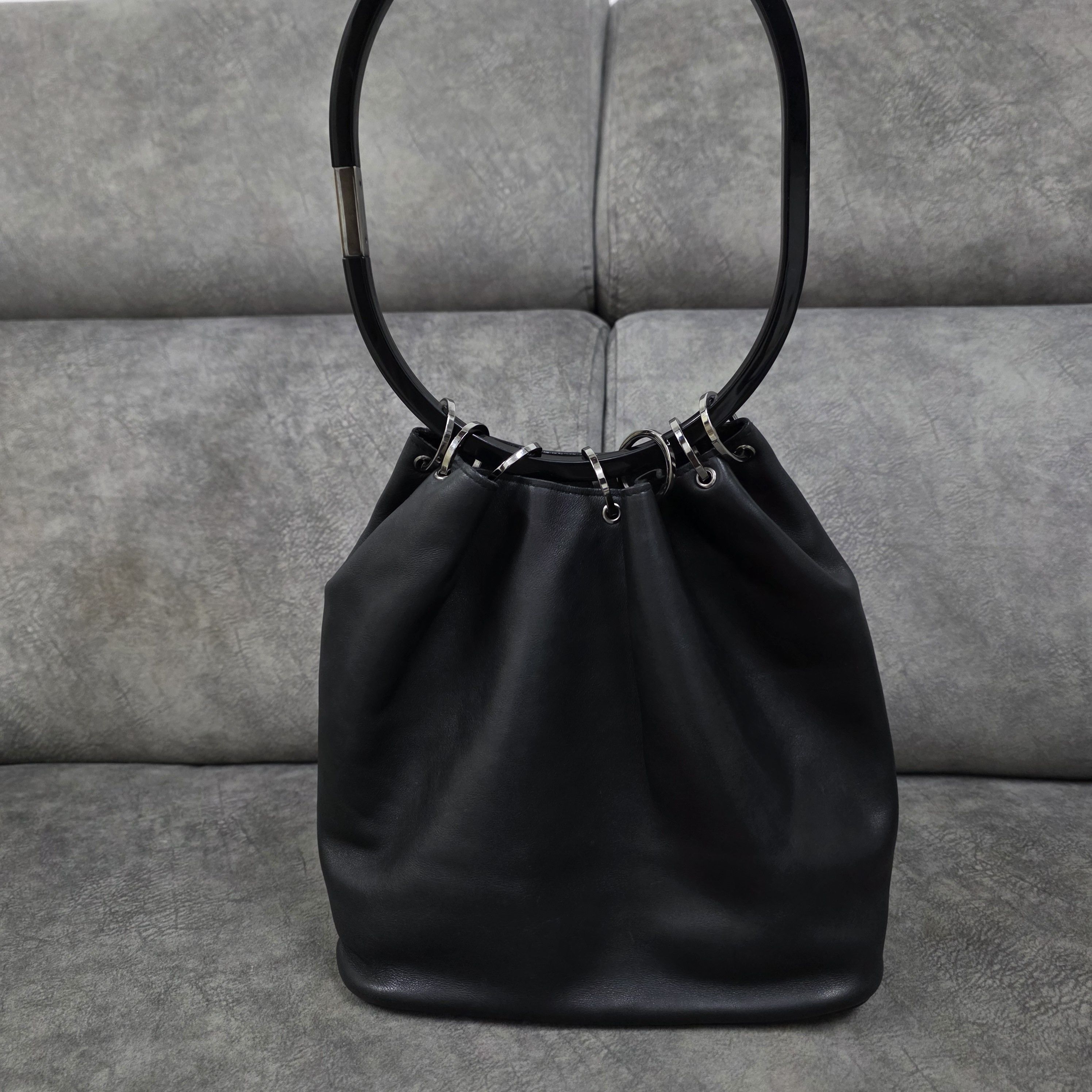 Gucci 1999 Gucci by Tom Ford 'Shower Curtain' Leather Handbag Size ONE SIZE - 1 Thumbnail