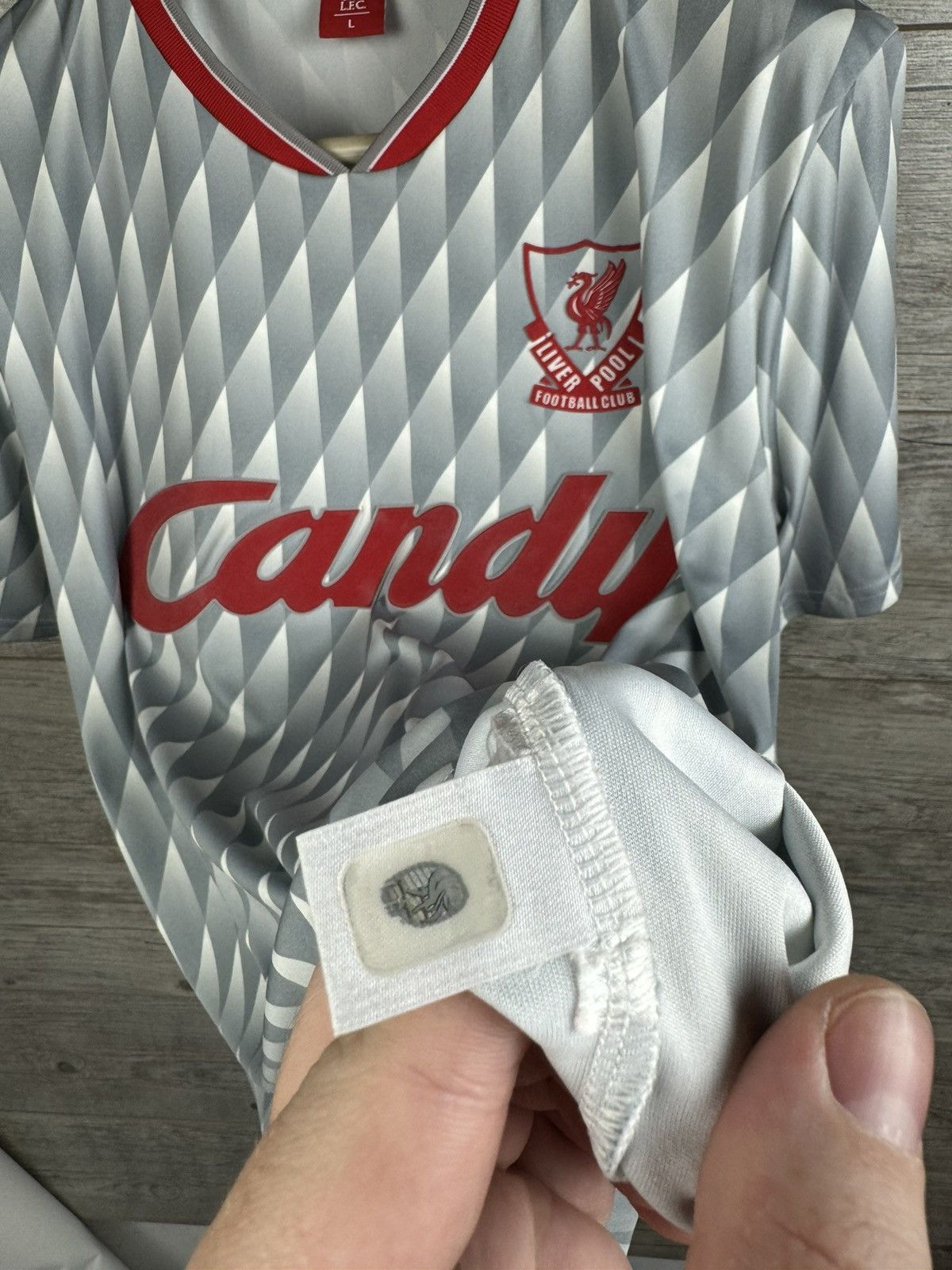 Vintage VINTAGE LIVERPOOL SOCCER JERSEY CANDY SIZE L Size US L / EU 52-54 / 3 - 6 Thumbnail