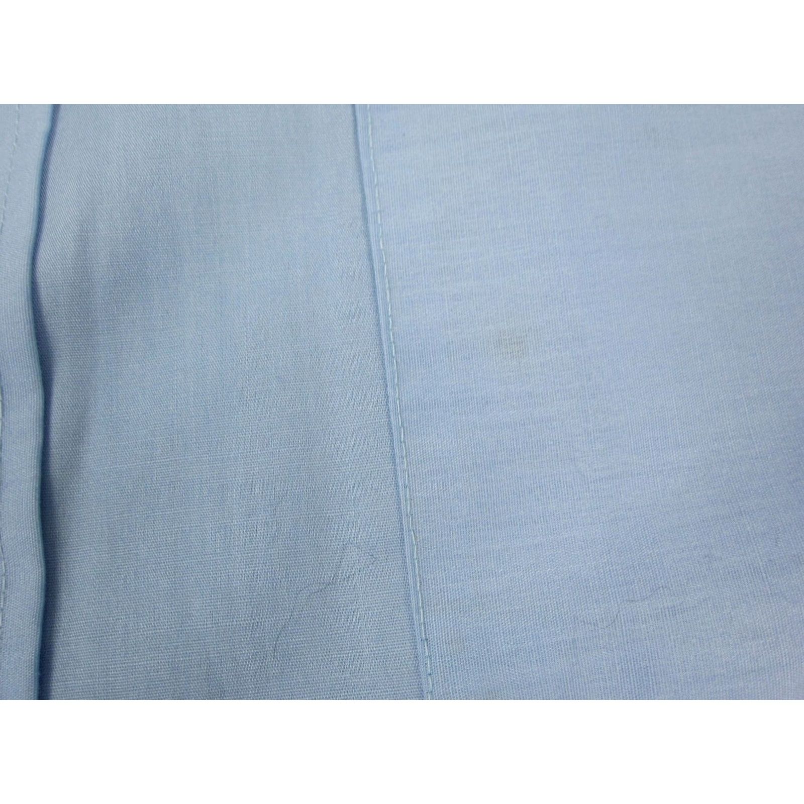 Vintage Career Club Shirt Mens XL Blue 60s 70s Vintage Button-Up Collared Long Sleeve Polyester Cotton Classic Fit, 17 XL Size US XL / EU 56 / 4 - 6 Thumbnail