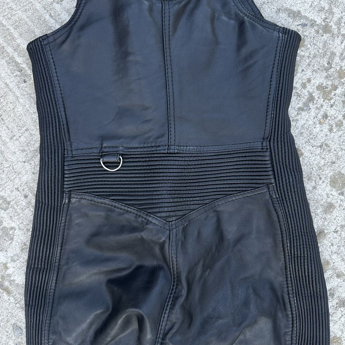 Vintage Vintage Moto Leather Pants Overalls Style USA Y2K 00s Size 27" / US 4 / IT 40 - 13 Thumbnail