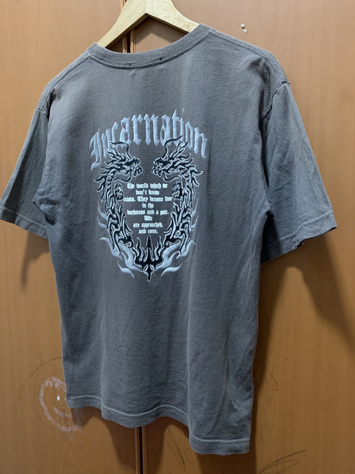 If Six Was Nine Japanese Brand Incarnation Poem Cyber Gothic Punk Faded Tee Size US M / EU 48-50 / 2 - 8 Thumbnail
