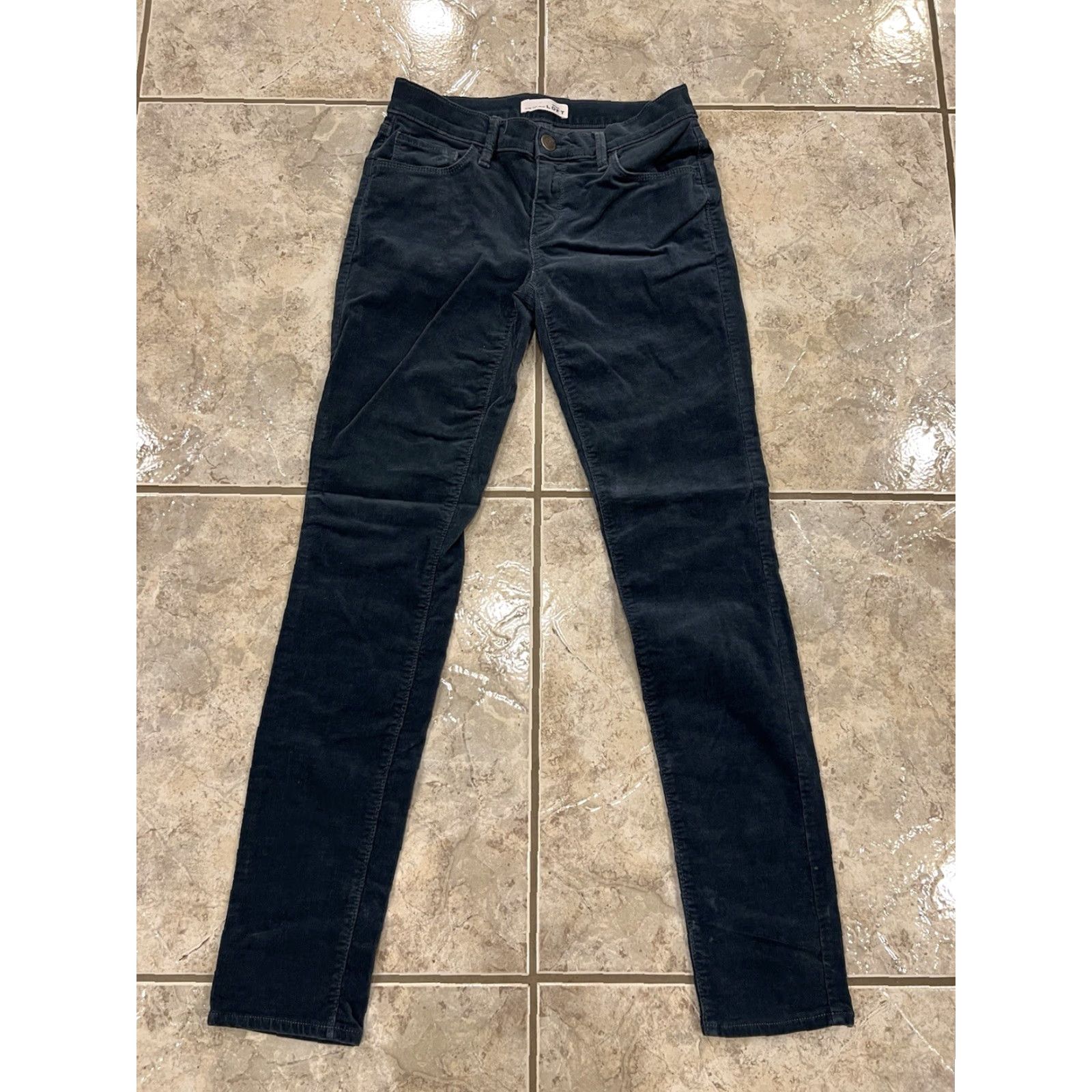 Ann Taylor Ann Taylor Loft Pants Womens 25/0 Corduroy Modern Skinny Deep Pacific Teal Pockets Size 42" / US 20 - 2 Thumbnail