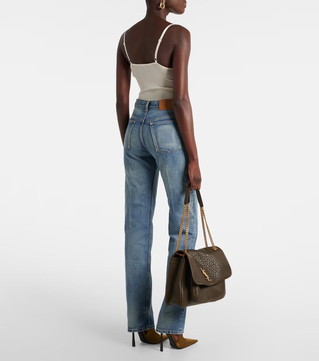Saint Laurent Paris o1y0126 Denim Pant in Blue Size 29" - 3 Thumbnail