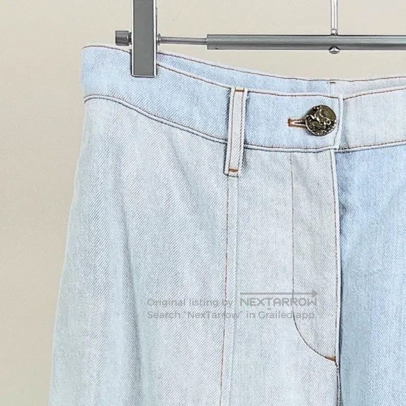 Chanel Chanel 18C buckled slit denim wide-leg trousers Size 24" / US 00 / IT 34 - 3 Thumbnail