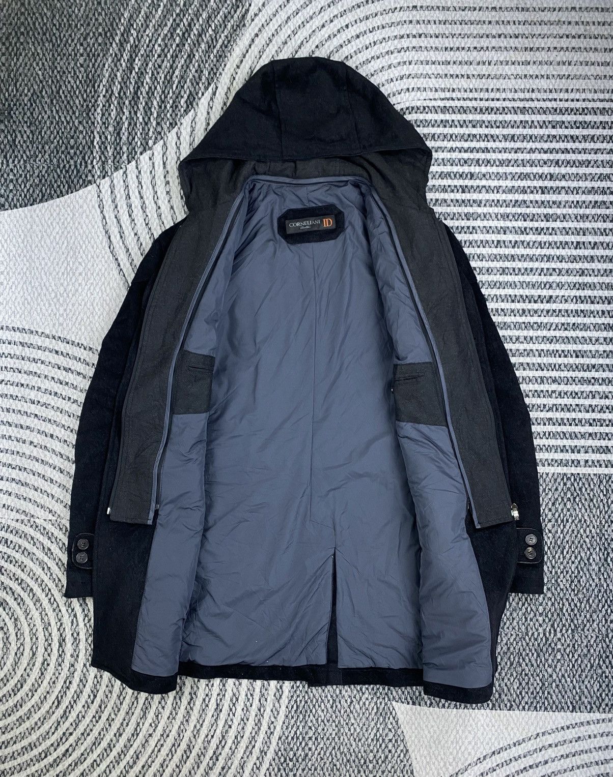 Corneliani 🔥STEALS Vintage Corneliani Double Layer Hoodie Jacket Size US L / EU 52-54 / 3 - 6 Thumbnail