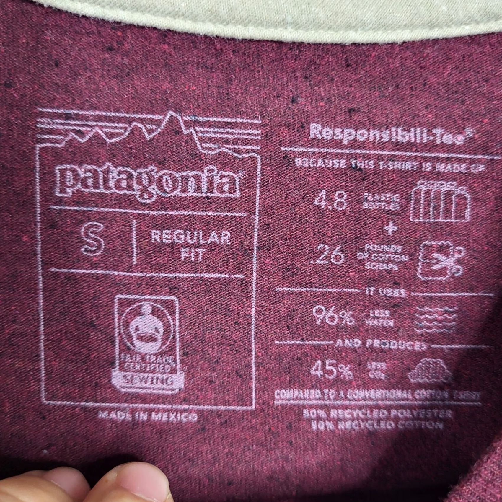 Patagonia Patagonia Tee Mens S Red Regular Fit Men Responsiblli Long sleeve Size Size US S / EU 44-46 / 1 - 6 Thumbnail