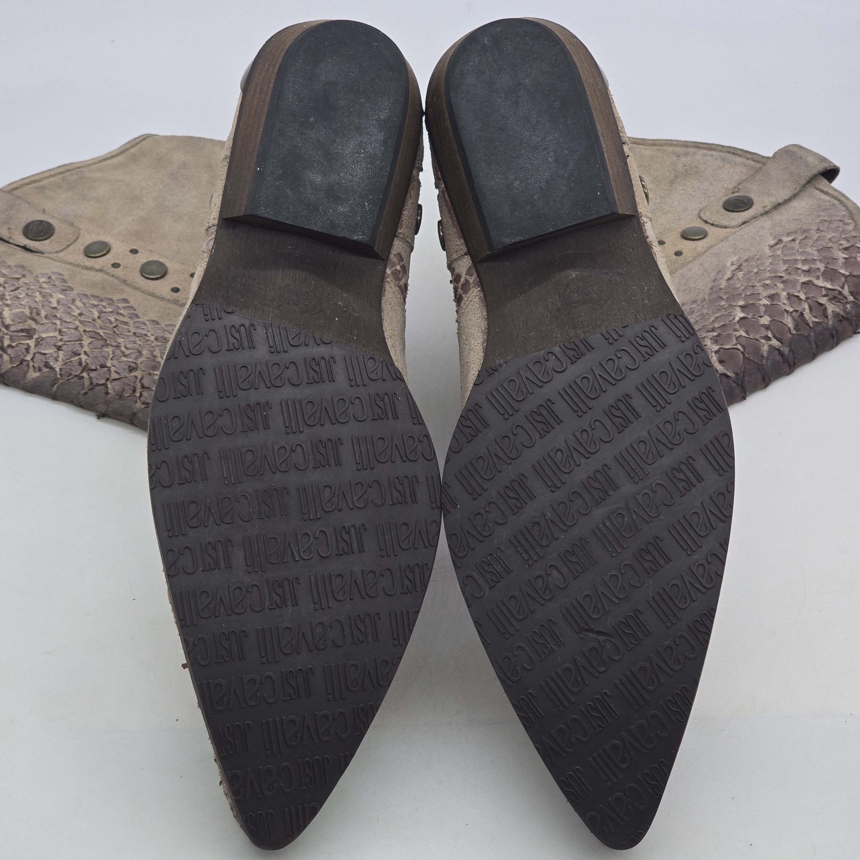 Roberto Cavalli Just Cavalli - Archive Phyton Paneled Western Boots Size US 9 / EU 42 - 8 Thumbnail