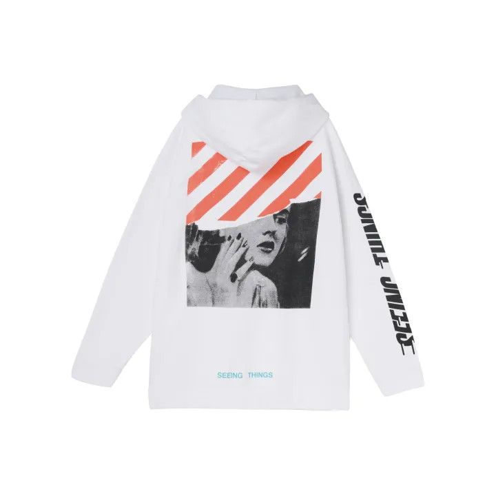 Off-White OFF-WHITE Marilyn Monroe Print Hoodie 0079 Size US S / EU 44-46 / 1 - 1 Thumbnail