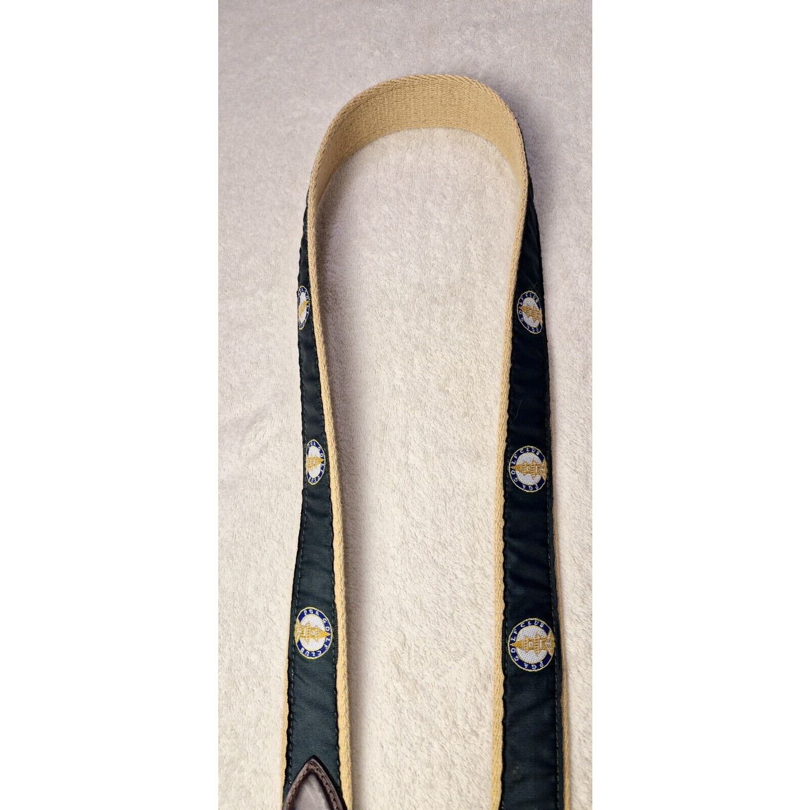 &Daughter YRI PGA Golf Embroidered Canvas & Leathe Belt Size 38/95 Size 38 - 10 Thumbnail