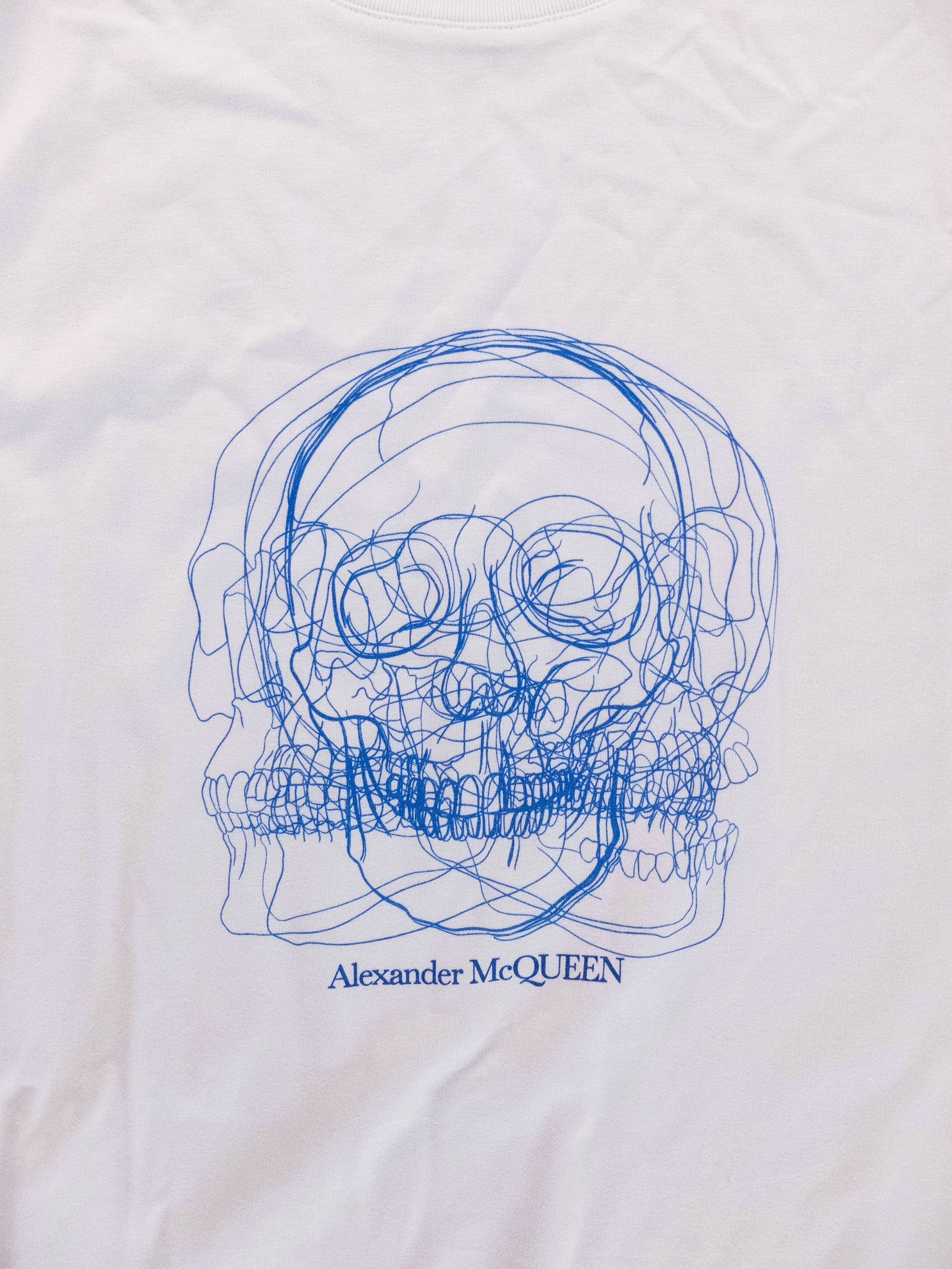 Alexander McQueen ALEXANDER MCQUEEN white regular fit Skull t-shirt XL q Size US XL / EU 56 / 4 - 6 Thumbnail
