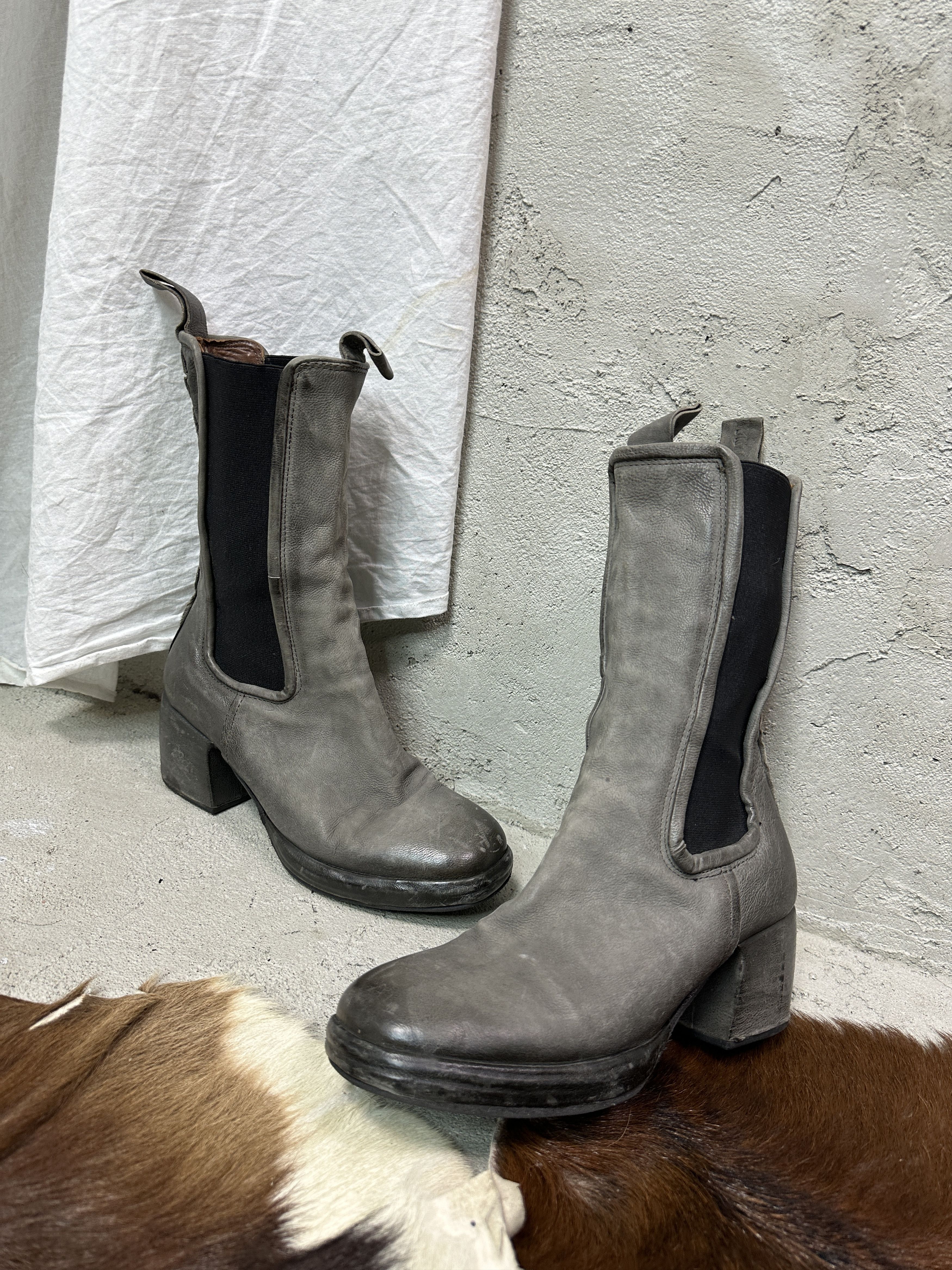 A.S.98 Vintage Leather Biker Airstep AS 98 Boots Y2K Size US 8 / IT 38 - 1 Thumbnail