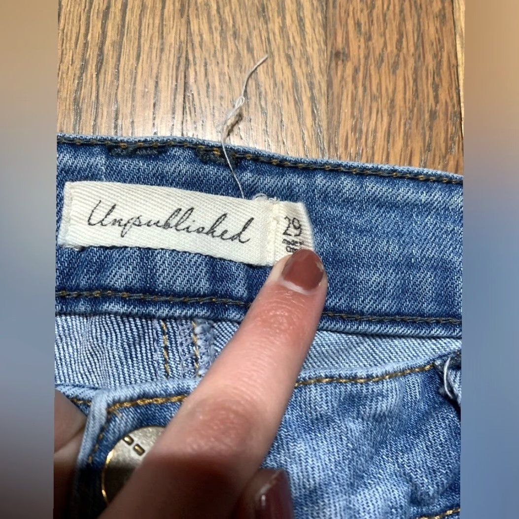 Anthropologie Anthropologie Jeans 29 Ankle Blue Women Regular Size 29 Unpublished Size 29" - 4 Thumbnail