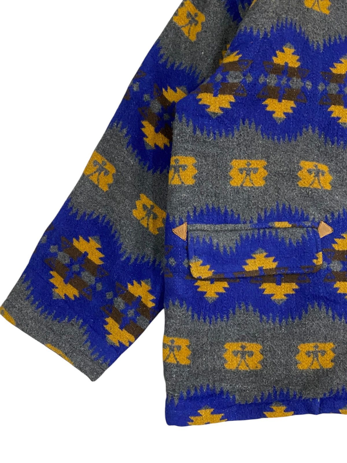 Vintage Vtg Classic Wool Jacket– Tribal Aztec Pattern Size US L / EU 52-54 / 3 - 7 Thumbnail