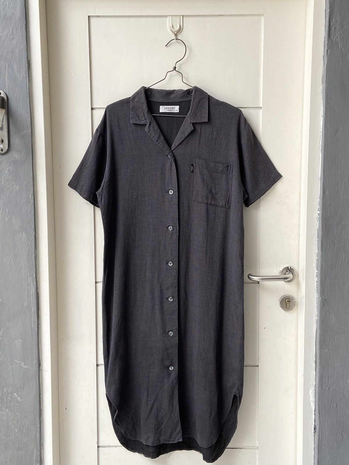Designer × Japanese Brand × Yohji Yamamoto SACSNY Y’SACCS Grey Long Shirt Size US M / EU 48-50 / 2 - 1 Thumbnail
