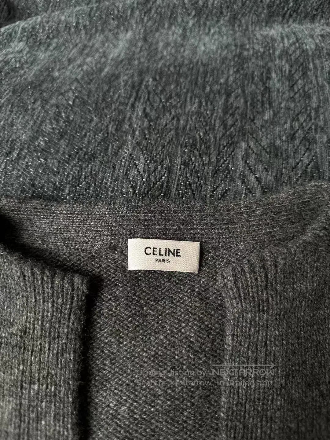 Celine CELINE Dark Grey Cashmere Horsebit Sweater| Size S / US 4 / IT 40 - 3 Thumbnail