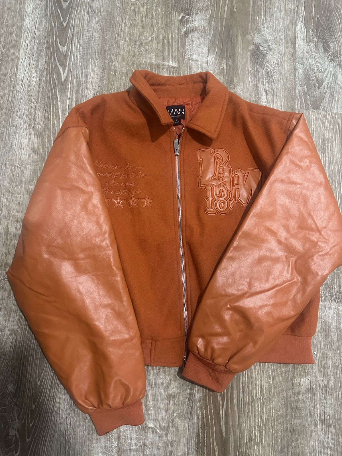 Varsity Jacket Vintage Orange Varsity Jacket Grailed
