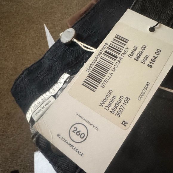 Stella McCartney The Skinny Boyfriend embroidered mid rise slim leg jeans Size 31" - 6 Thumbnail