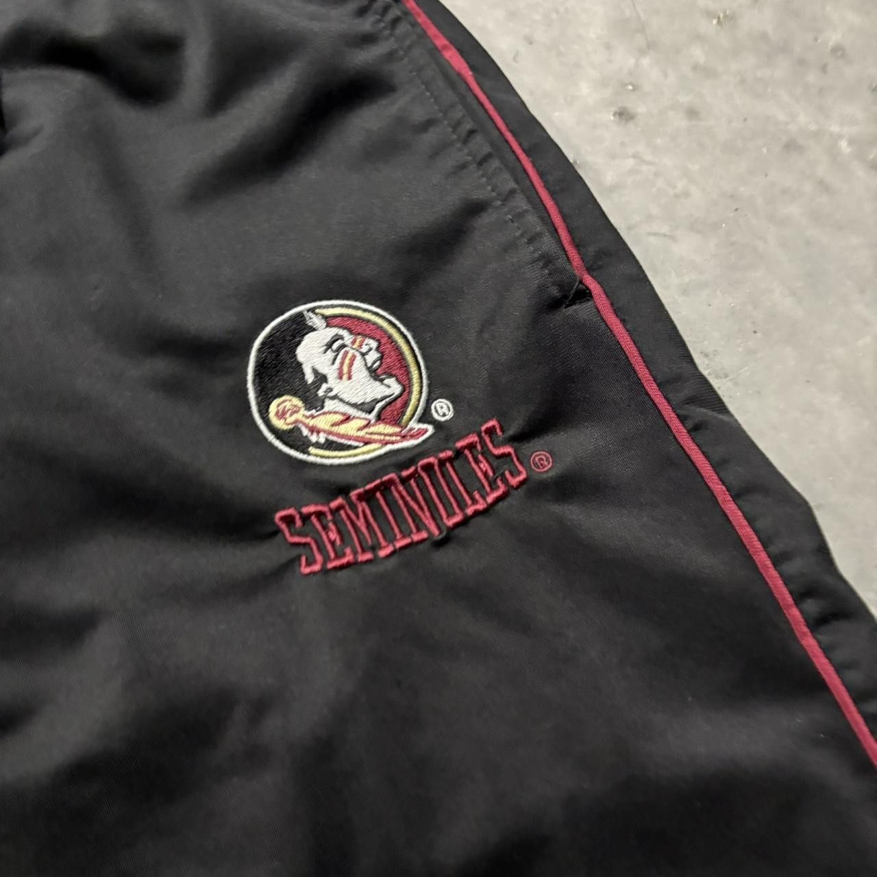 Japanese Brand × Vintage Crazy Vintage Y2K/2000s Baggy Black FSU Striped Track Pants! Size US 32 / EU 48 - 6 Thumbnail