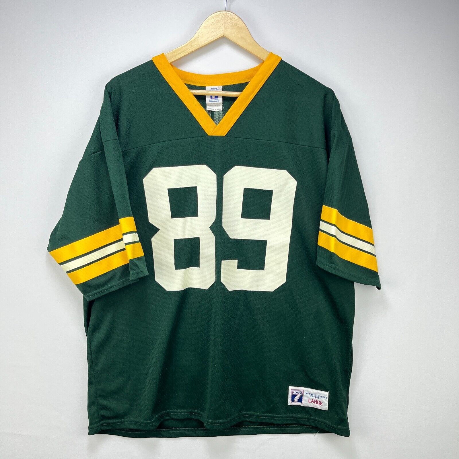 Vintage Vintage 90s Green Bay Packers Logo 7 Chmura #89 Jersey Large Size US L / EU 52-54 / 3 - 1 Thumbnail