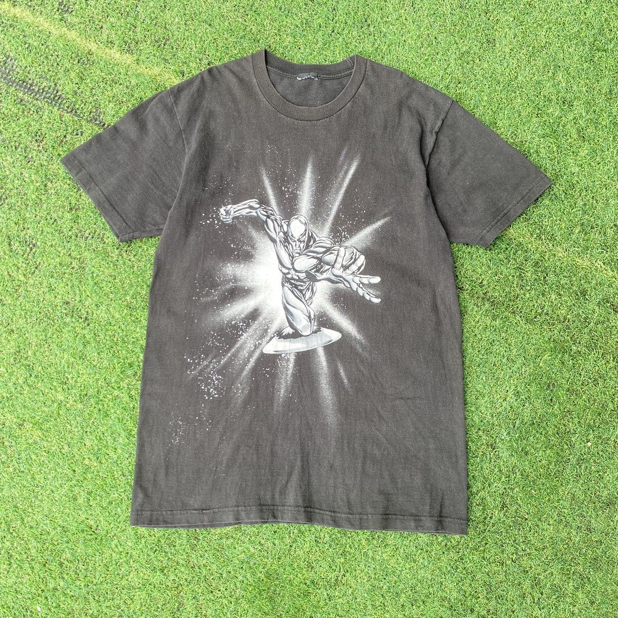 Marvel Comics Thrashed Faded Vintage Y2K Silver Surfer Marvel Comics Tee Size US XL / EU 56 / 4 - 1 Thumbnail