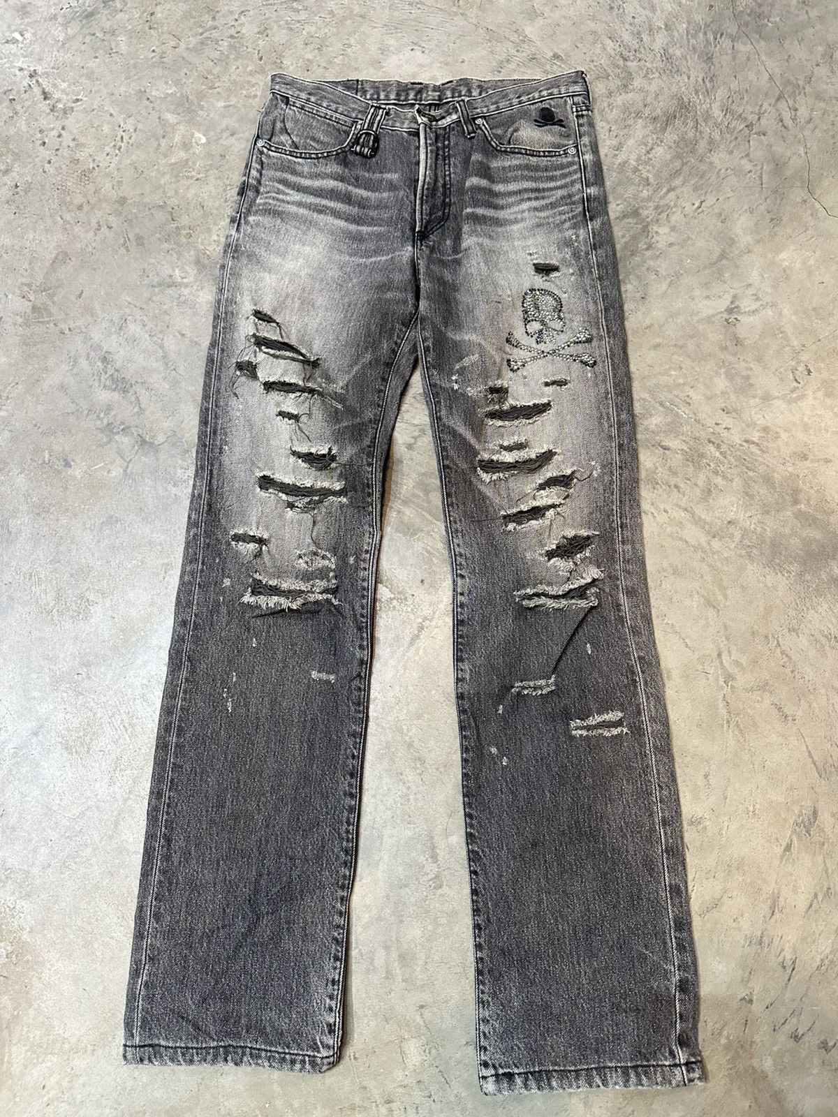 Roen Hiromu Takahara Roen X Bobson Destroyed Denim Pants | Grailed