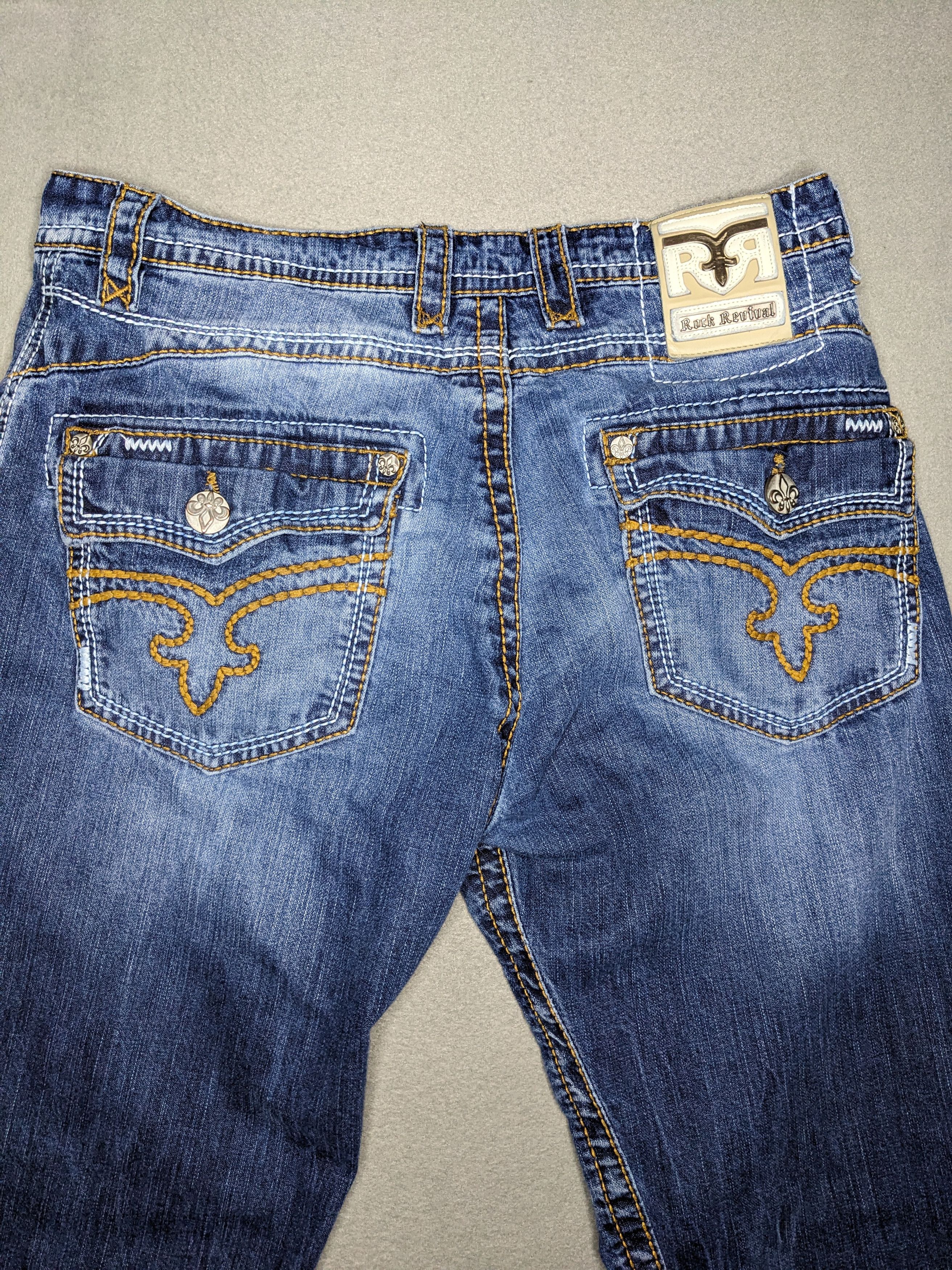 Rock Revival Rock Revival Jacklyn Jeans 34 Cropped Bootcut 25” Inseam Size 34" / US 12 / IT 48 - 9 Thumbnail