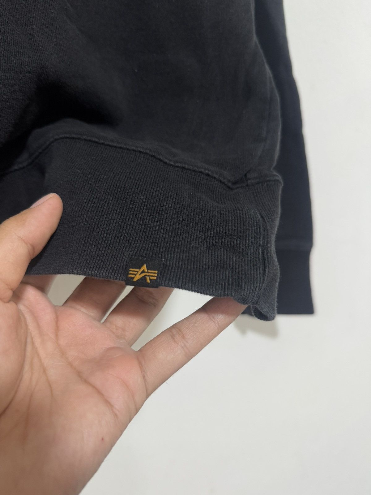 Alpha Industries × Vintage Vintage Alpha Industries Big Logo Sweatshirt Size US M / EU 48-50 / 2 - 3 Thumbnail