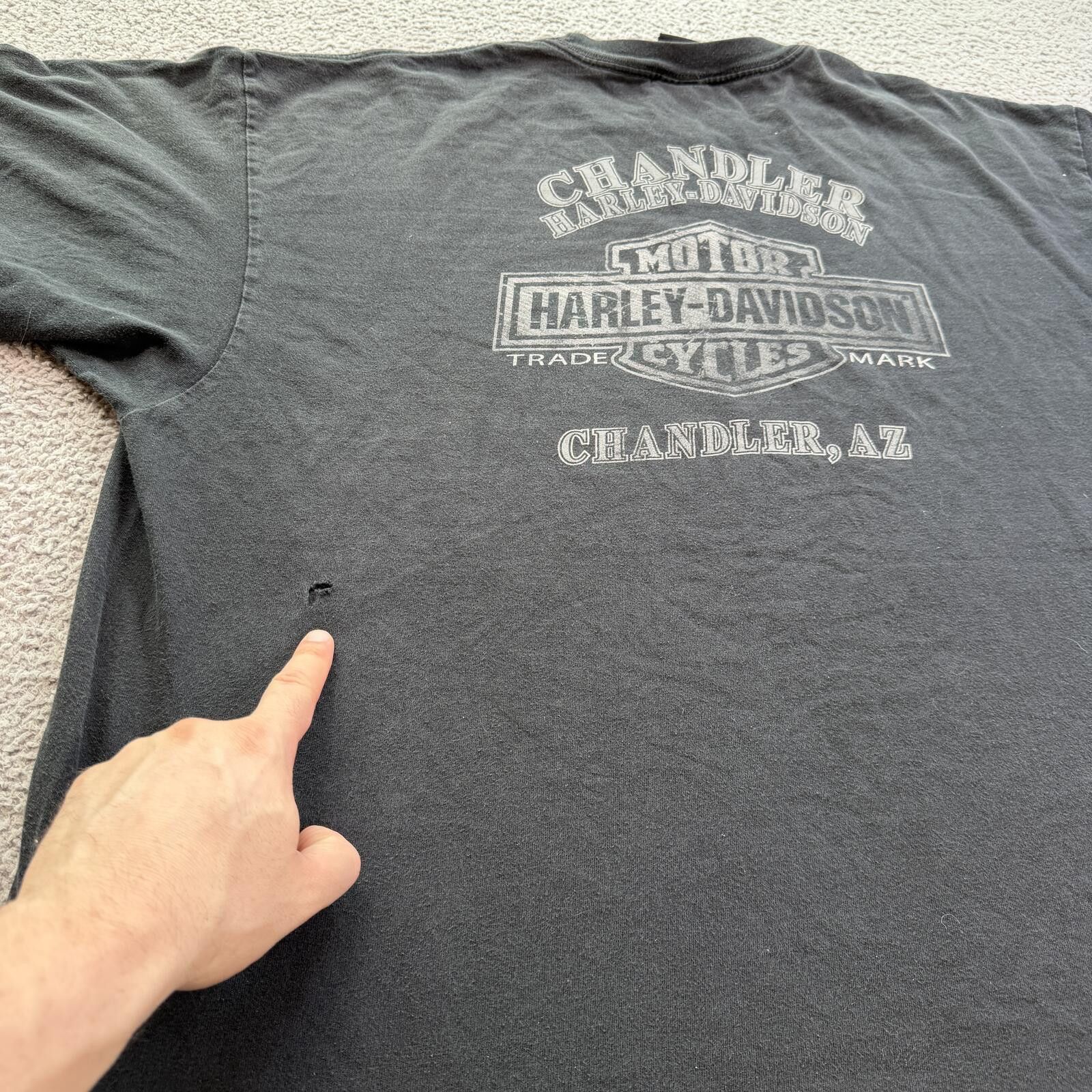 Harley Davidson Vintage Harley Davidson Chandler Arizona T Shirt USA 3XL Size US XXL / EU 58 / 5 - 6 Thumbnail