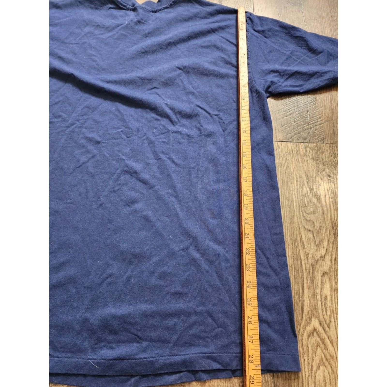 Hanes VINTAGE Hanes Mens XL Long Sleeve Blue T Shirt Size US XL / EU 56 / 4 - 3 Thumbnail